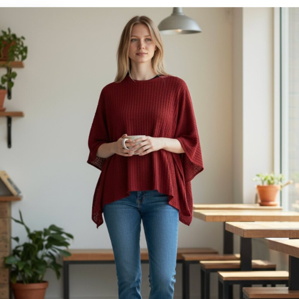 NWOT ZARA Kimono Batman Sleeve Crop Top